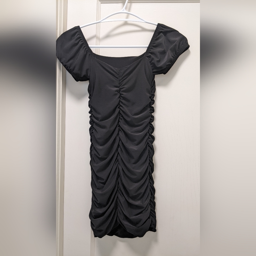 Cheryl Kids Amelia Ruched Body & Cap Sleeve Party Dress - Picture 4 of 6